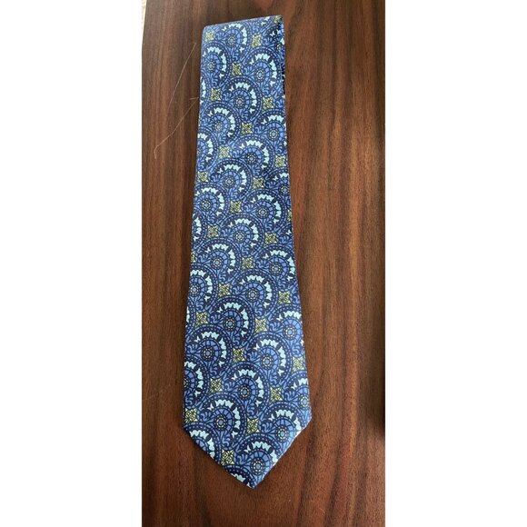 1970's Yves Saint Laurent Paris New York All Silk Tie Weighted Up To 40% Hudson - Picture 1 of 7